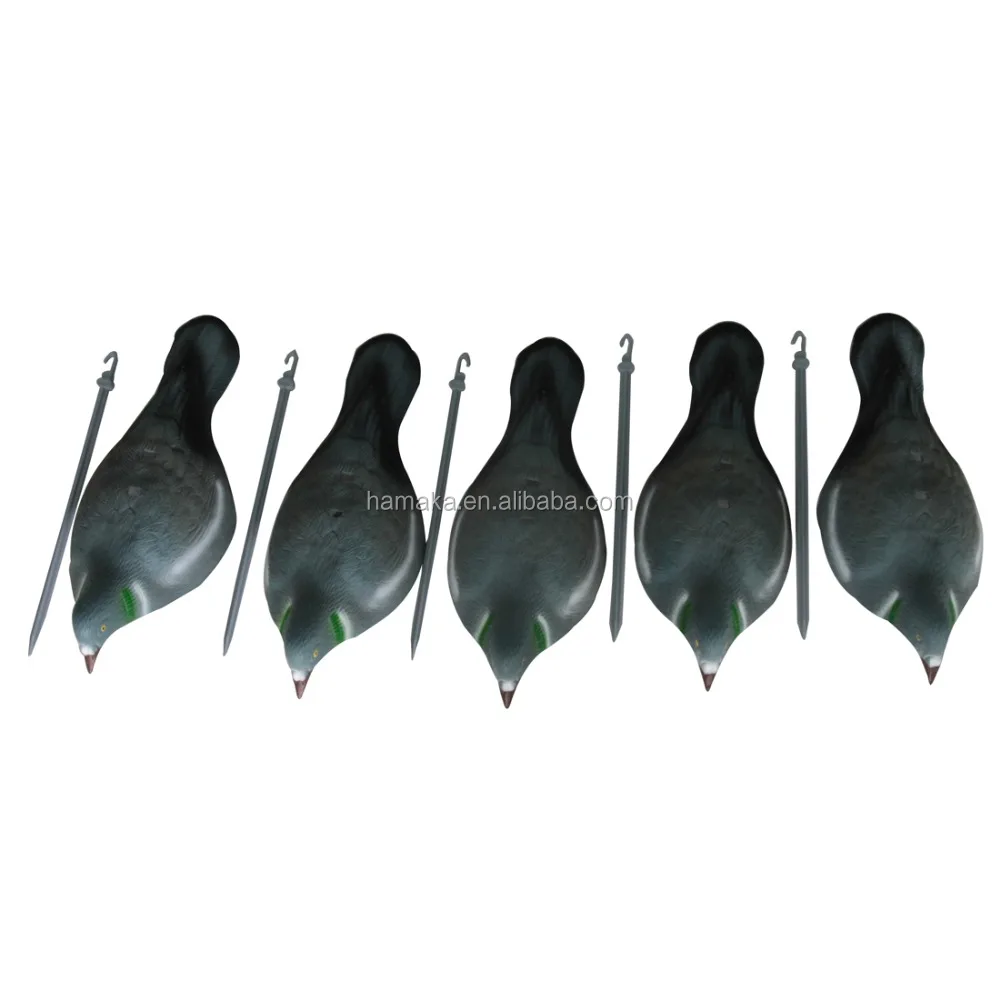 Cheap Painting Pigeon Hunting Decoy Shell with Pegs Bait Pigeon