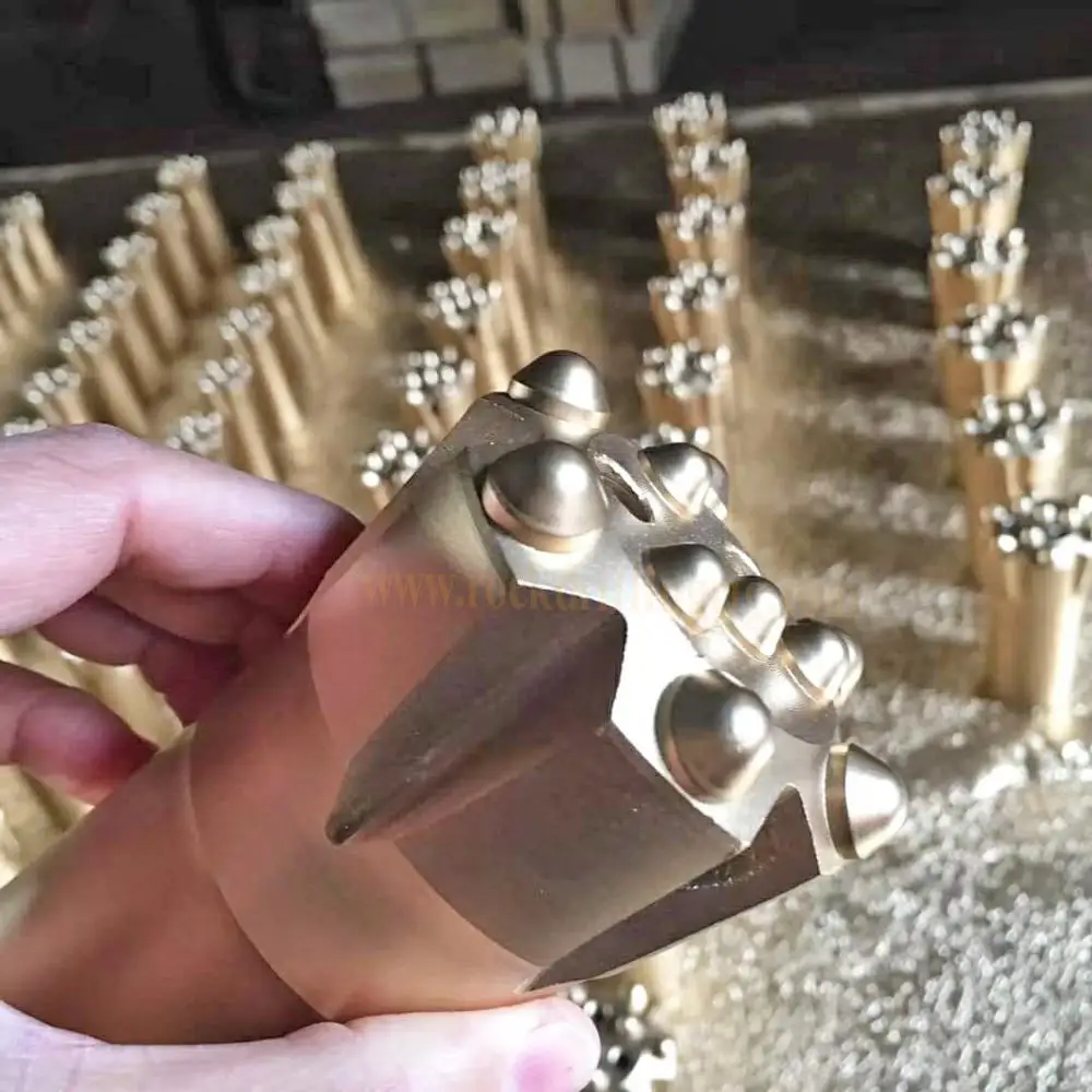 Hot sale R32,T38,T45,T51,T60 threaded drill button bits for bench and tunnel long hole drilling