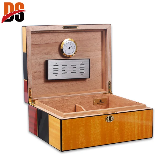 Hot premium travel humidor home storage cigar wood packaging boxes