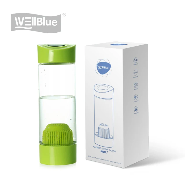 550ML Plastic Sport Alkaline Water Drinking Bottle