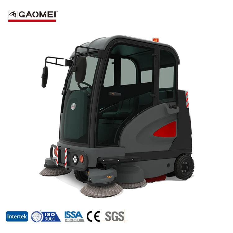 Rechargeable Rotary Brush Sweeping Machine Industrial Street Sweeper with side brush and main brush GM1900ED
