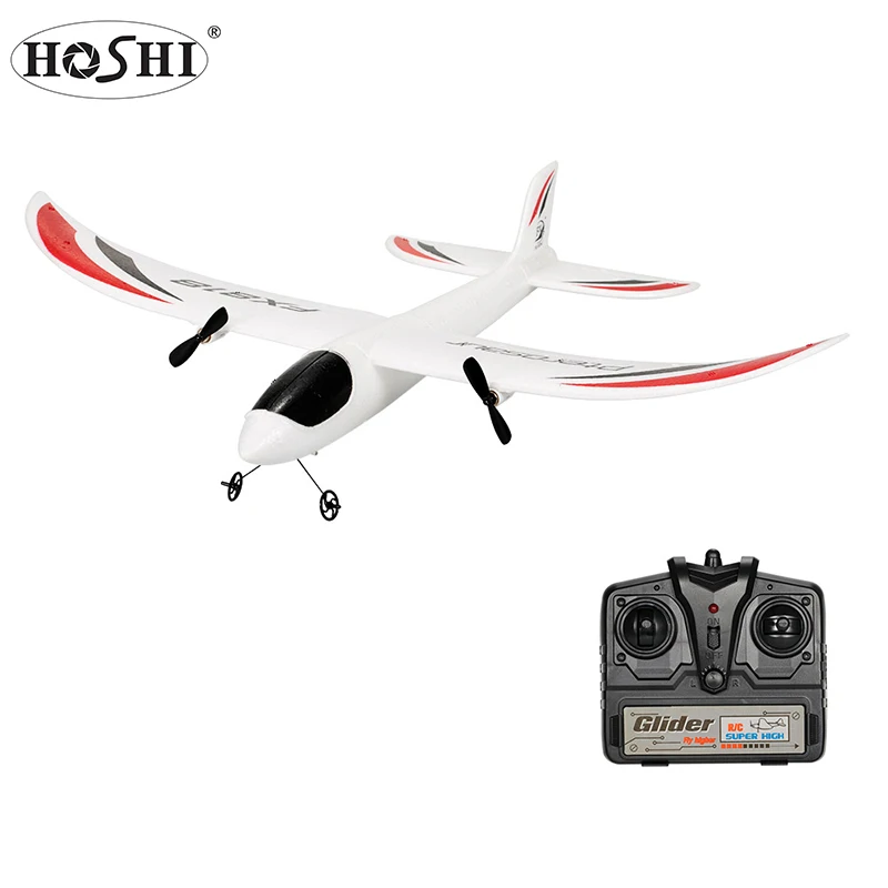 HOSHI пульт дистанционного управления Самолет RC Дрон FX-818 2 4G 2CH планер 475 мм размах крыльев EPP