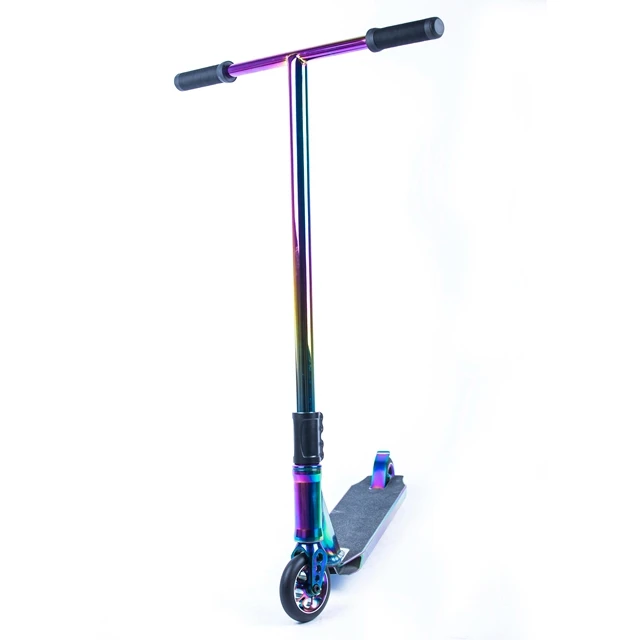 
pro stunt scooter bar Rainbow Neo chrome pro scooter T bar 