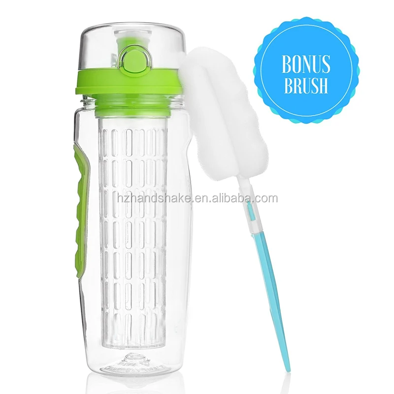 32 OZ Fruit Infuser Water Bottle (multiple Colors) Bpa-free Fruit Infusion Sports Bottle Color Box Party Modern Tritan 24 Oz