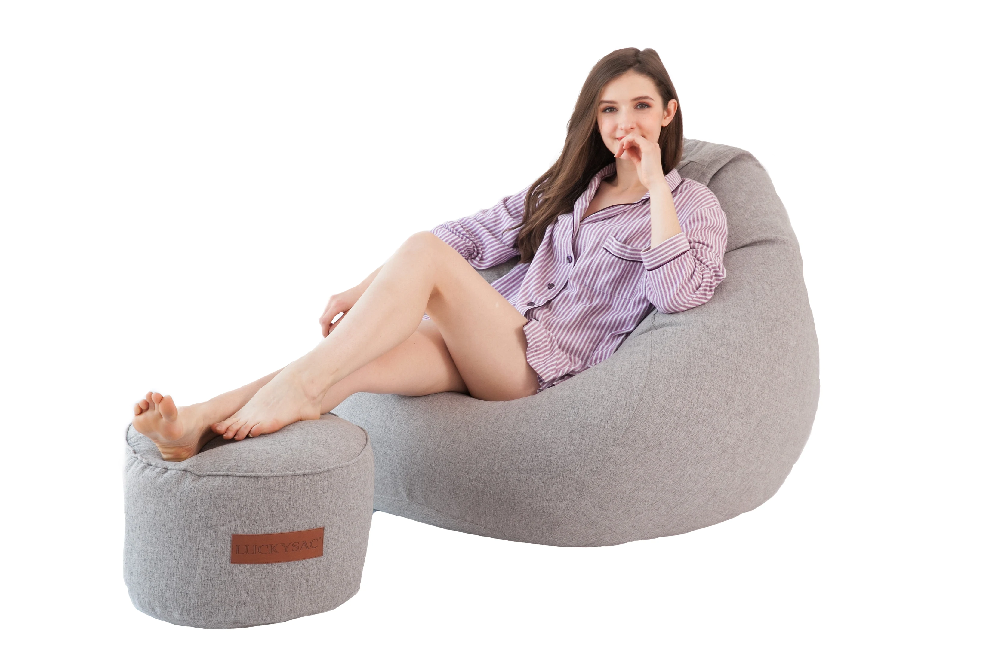 Hot sales Indoor  Outdoor bean bag new design living room chair lazy sofa Giant Pear Teardrop Bean Bag cover