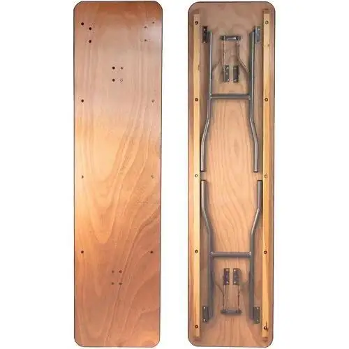 6 ft Rectangular High Pressure Laminate wood Folding Banquet Table