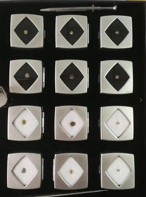 
man made CVD lab grown fancy color diamond in China manufacture with high quality 