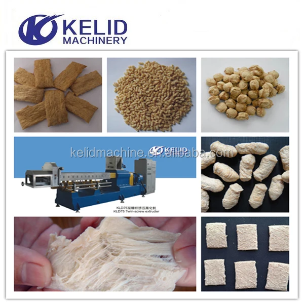 Full Automatic High Quality Extruder Soya Bean Protein Machine