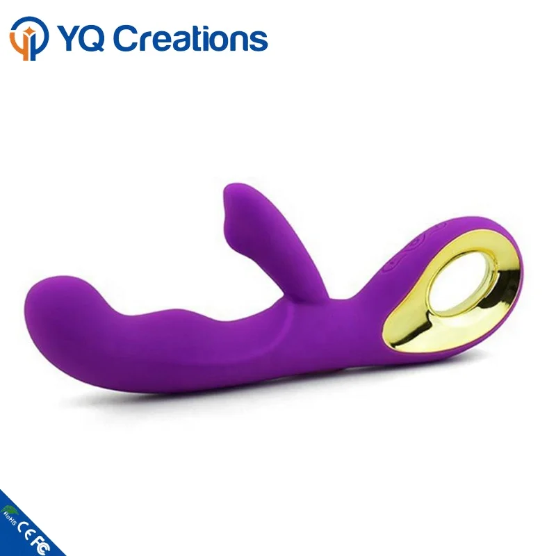 Rechargeable waterproof g-spot rabbit silicone vibrator for adult women vaginal masturbation female sex toy