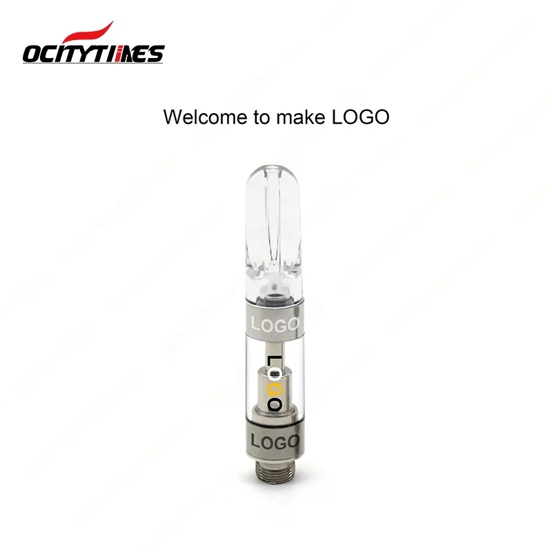 Ocitytimes C10 high quality ceramic cbd cartridge gold vape 510 atomizer wholesale