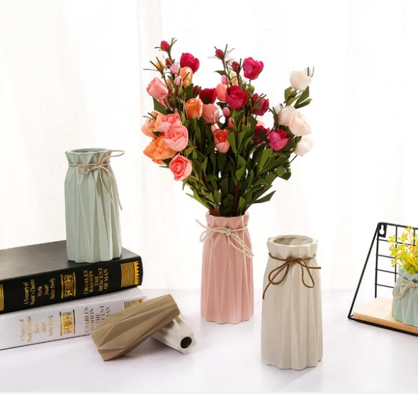 China produce elegant cheap small flower magic vase ceramic for wedding