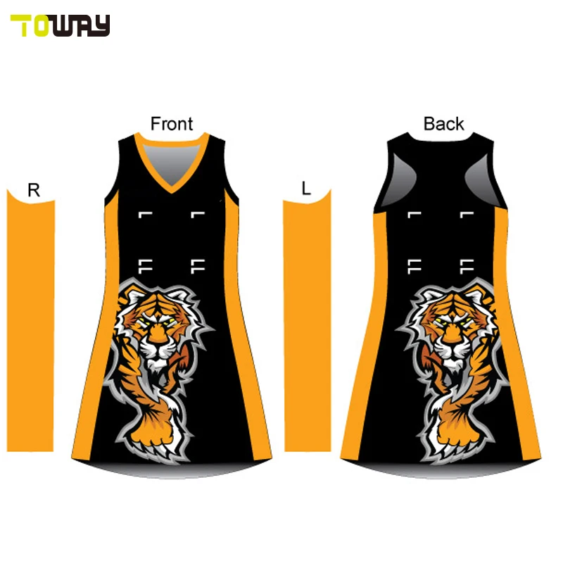 girls sexy pattern cheap netball dresses