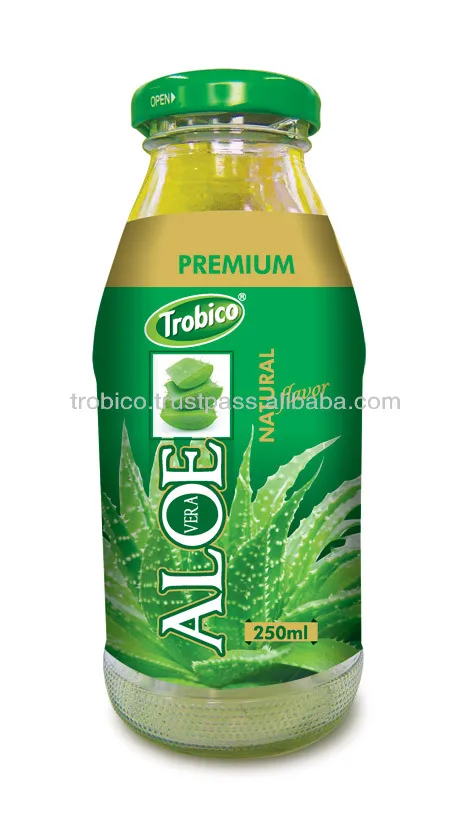 стеклянная бутылка природной алоэ вера сок