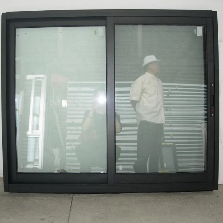 Австралийские огнестойкие алюминиевые раздвижные окна AS2047 с двойным остеклением с низким или тонированным стеклом