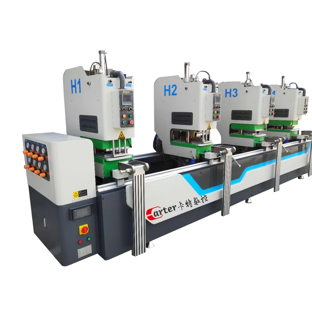 colorful upvc 4-head seamless welding machine for pvc window pvc plastic window welding machine
