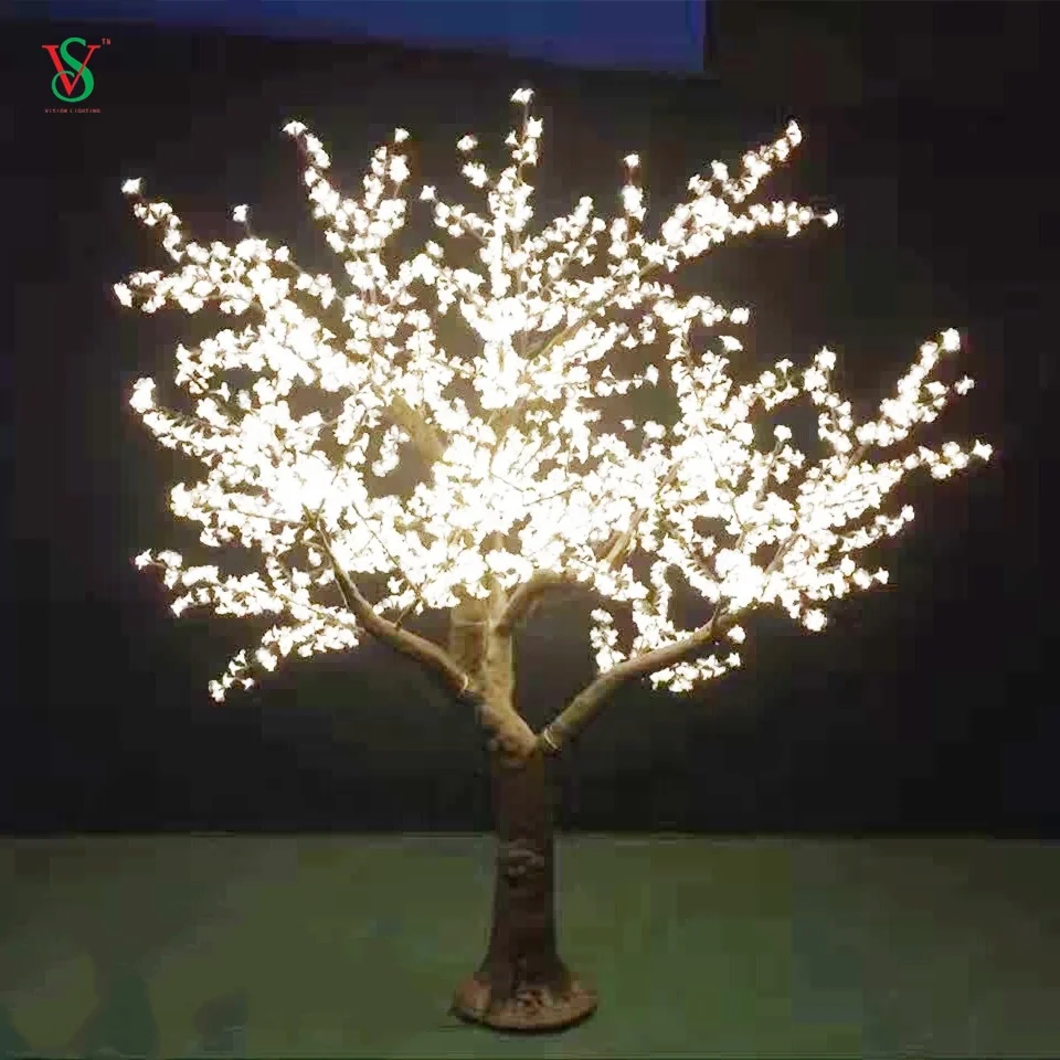 Pink Color LED Artificial Cherry Blossom Tree Light for Party Wedding Stage Decoration