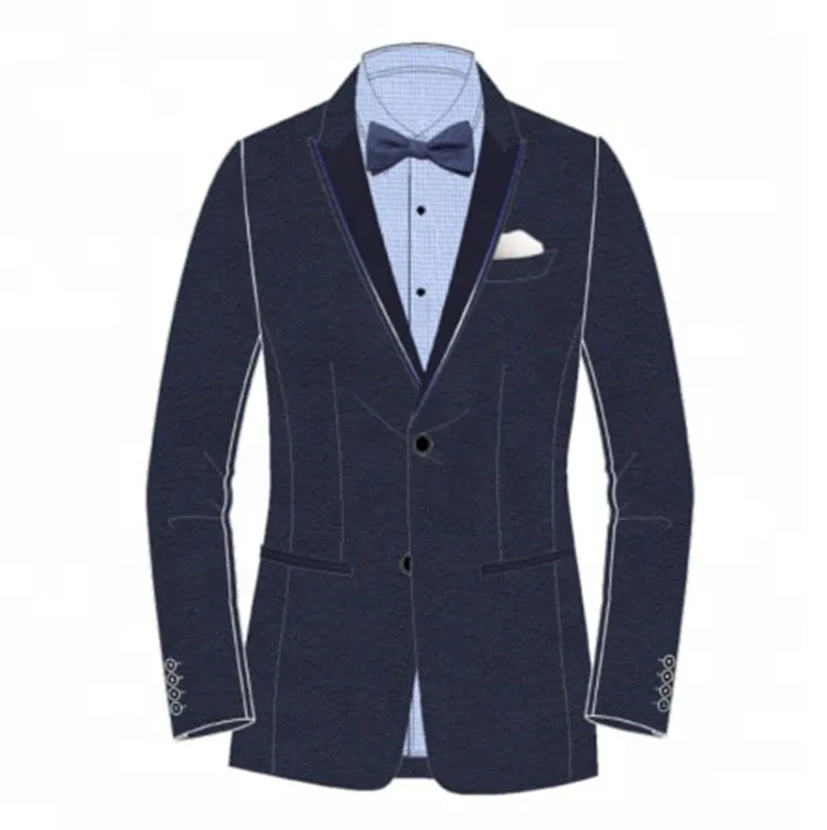 Bespoke Wedding Suit Casual Coat Men Black Blazer Men Corduroy Blazer