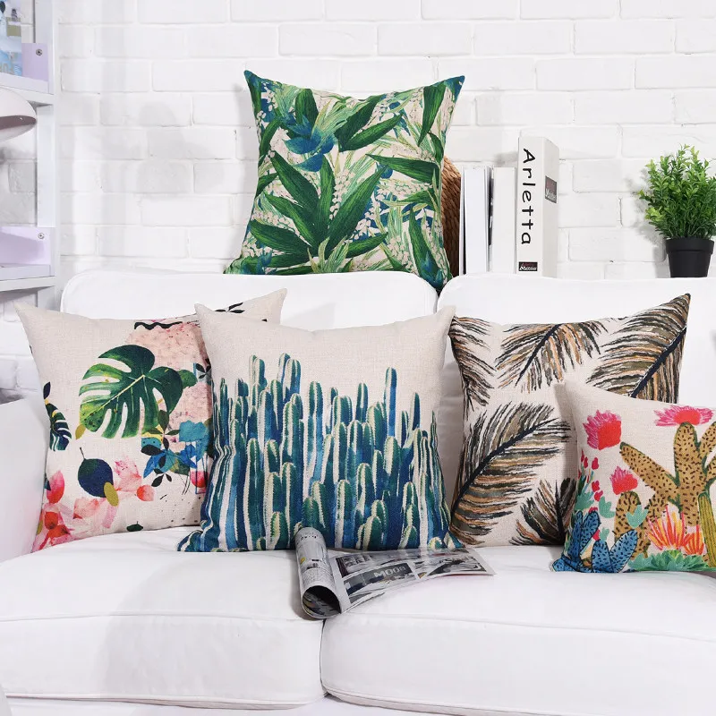 Hot Popular Cotton Linen Pillow Home Decorative Cushion Covers