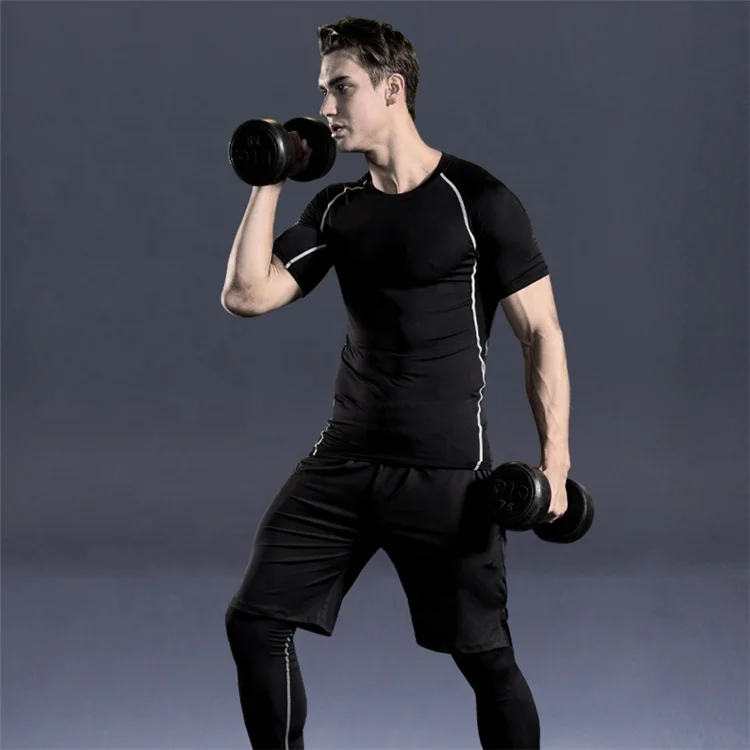 Wholesale 5 - piece Set Men Training Wear Man Sport Wear Suit Camping & Hiking Wear