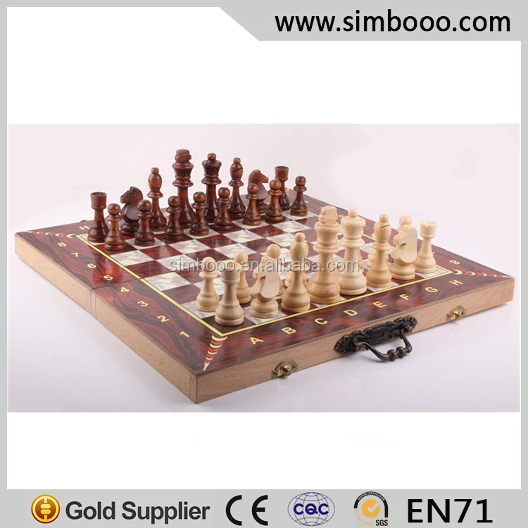 Wooden Chess Set Classic Board Game Chess