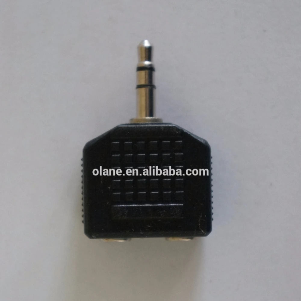 3.5mm to dual earphone sockets stereo Y headphone splitter for Headphone PC MP3