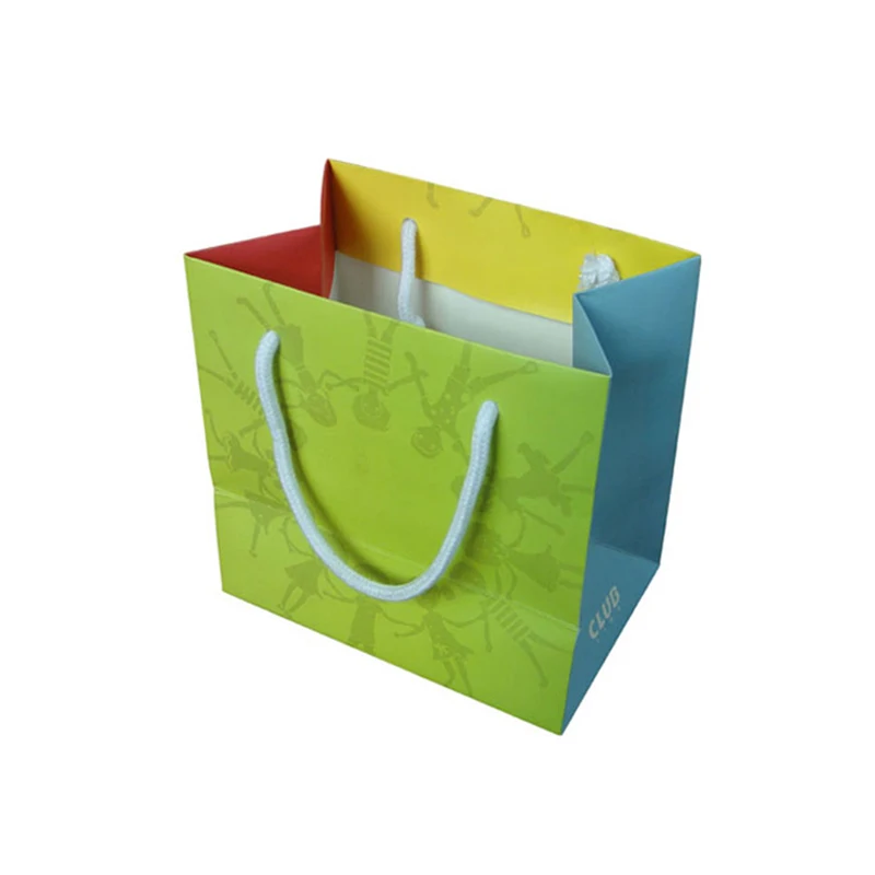 Luxury Rope Handle OEM Decorative Coloured Personalised Goody Paper Bags with Your Own Logo