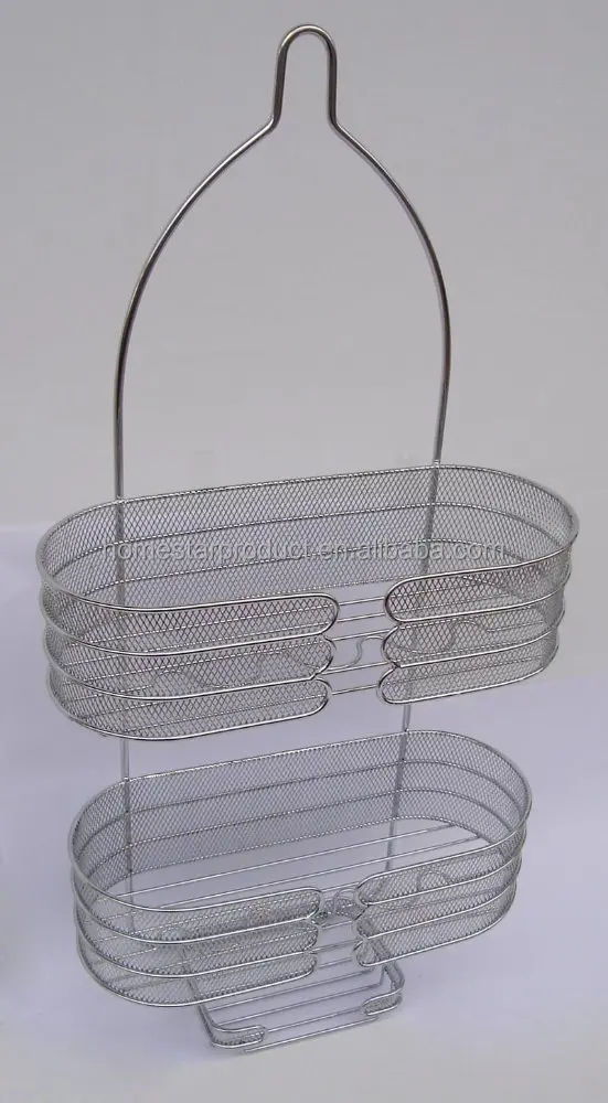 
Fashion Bathroom Powder Finish Metal Wire Corner Hanging Shower caddy 