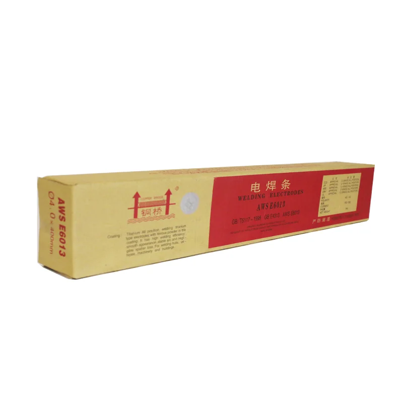 china high quality COOPER BRIDGE brand carbon steel rutile electrode aws e6013 welding electrode directly factory with CE