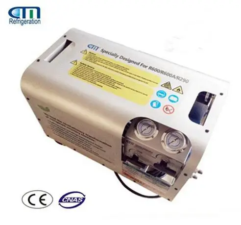 R600A/R290 anti-explosive refrigerant recovery machine oil free compressor