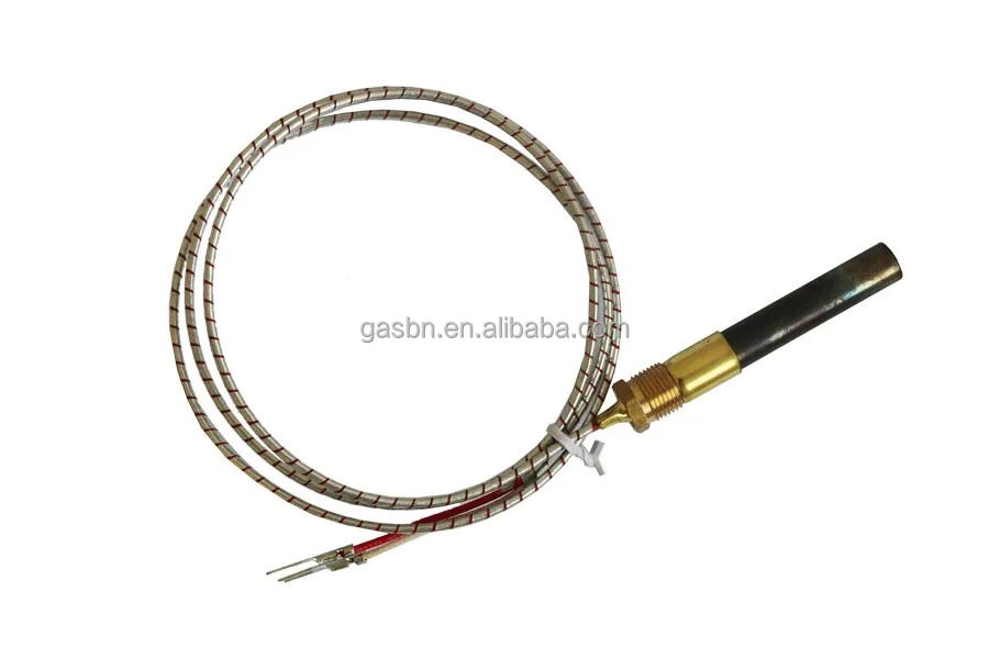 Gas oven thermopile pilot millivolt generator with armoured cable