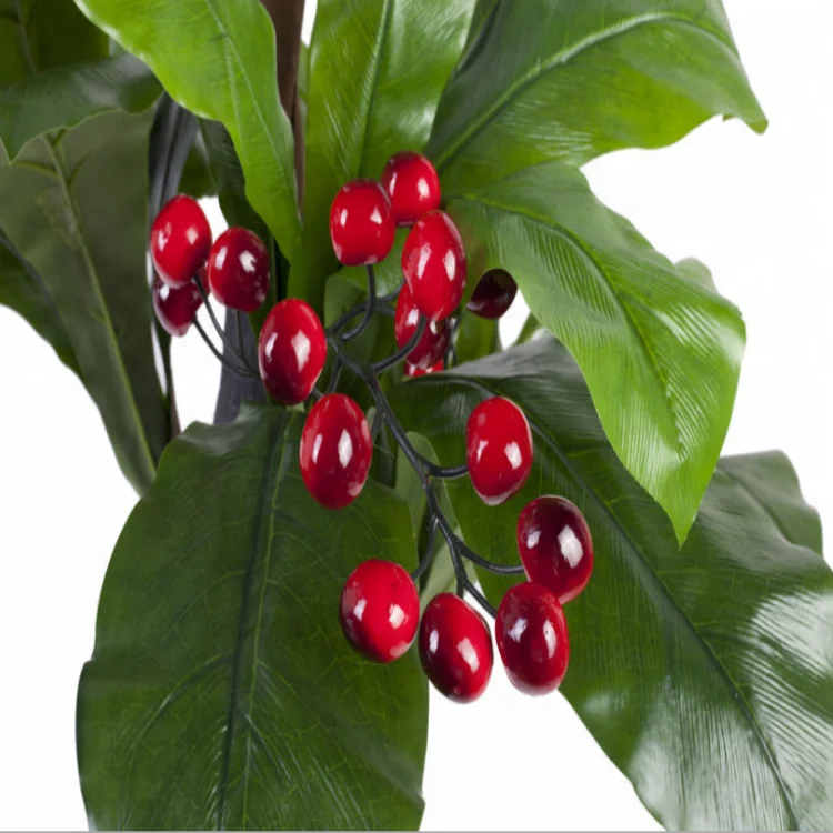 Good Looking Artificial Fruit Tree / High Simulation Cherry Tree For Sale