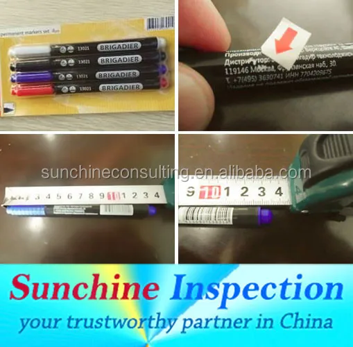 
 Принадлежности для школы и офиса, Служба контроля качества, ручки и маркеры, контроль и проверка качества в Китае и Пакистане  