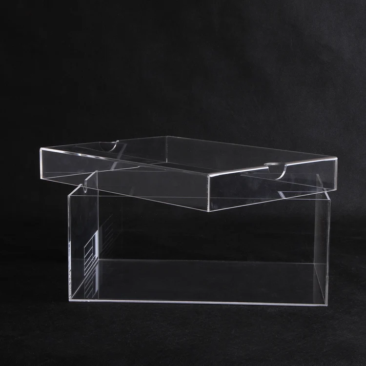 High Quality Clear Transparent Acrylic Shoe Display Box Acrylic Sneaker Box