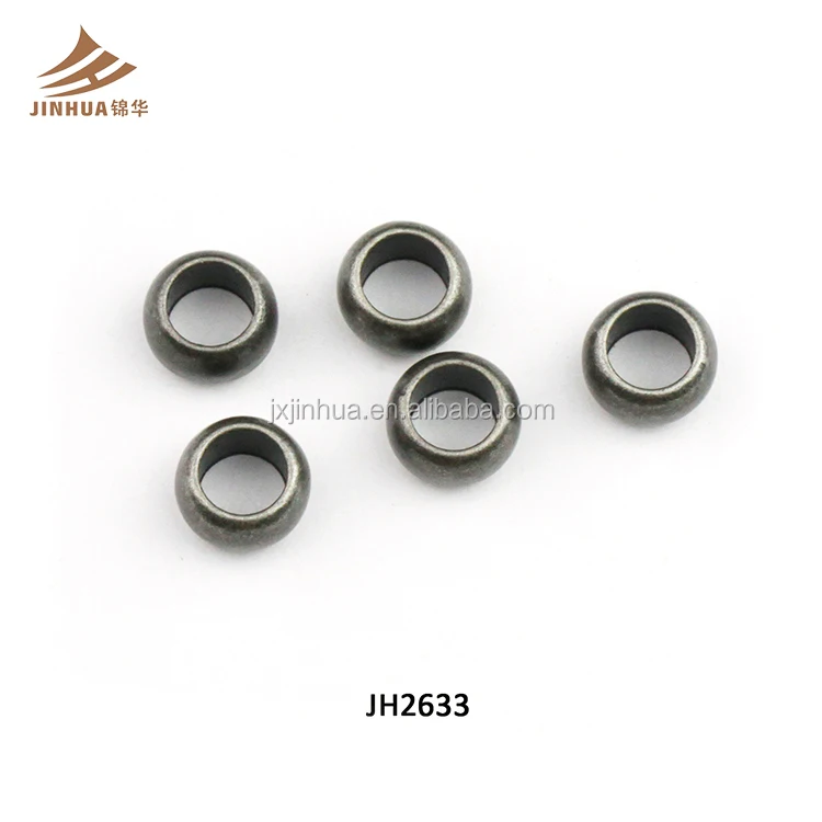 Wholesale 6.5MM Big Hole Metal Beads For Swimsuit In Nickel