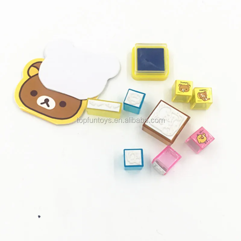 Common Plastic Emboss Ink Pad Seal Stamp