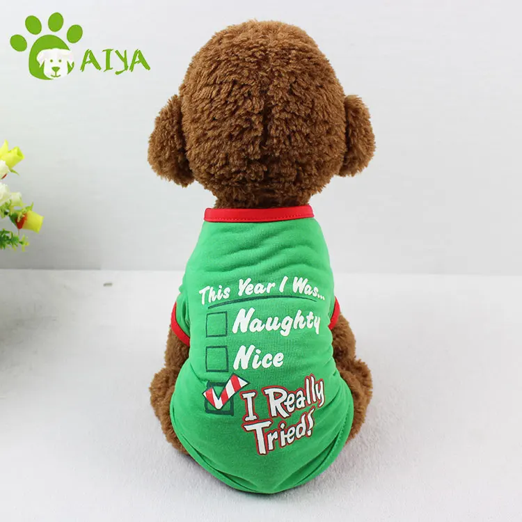 Free Sample Multi Sizes Molds Dog Clothing Pet Clothes T-shirts Cartoon Customized Winter Clothes Sustainable Letter for Print