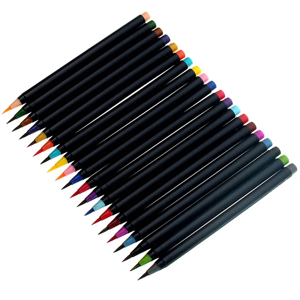 20pcs set Children Adult Coloring Brush Pen painting brush pen for comic books