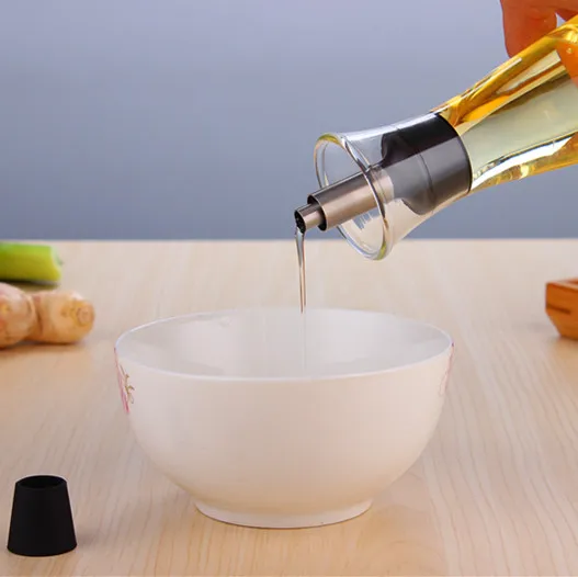 Wholesale high borosilicate glass leakproof oil bottle