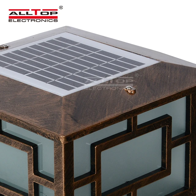 3w hot sale outdoor square main gate solar led pillar light