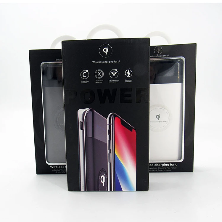 
High-Speed Wireless Power Bank with LED Digital Display, 10000mAh Power Bank For iPhone X, Qi Wireless Power Bank Charger 