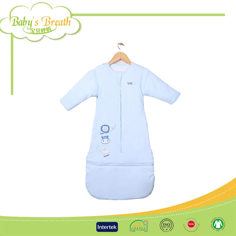 BSB010 гладкокрашеные здоровый продажа детских спальный мешок с рукавами