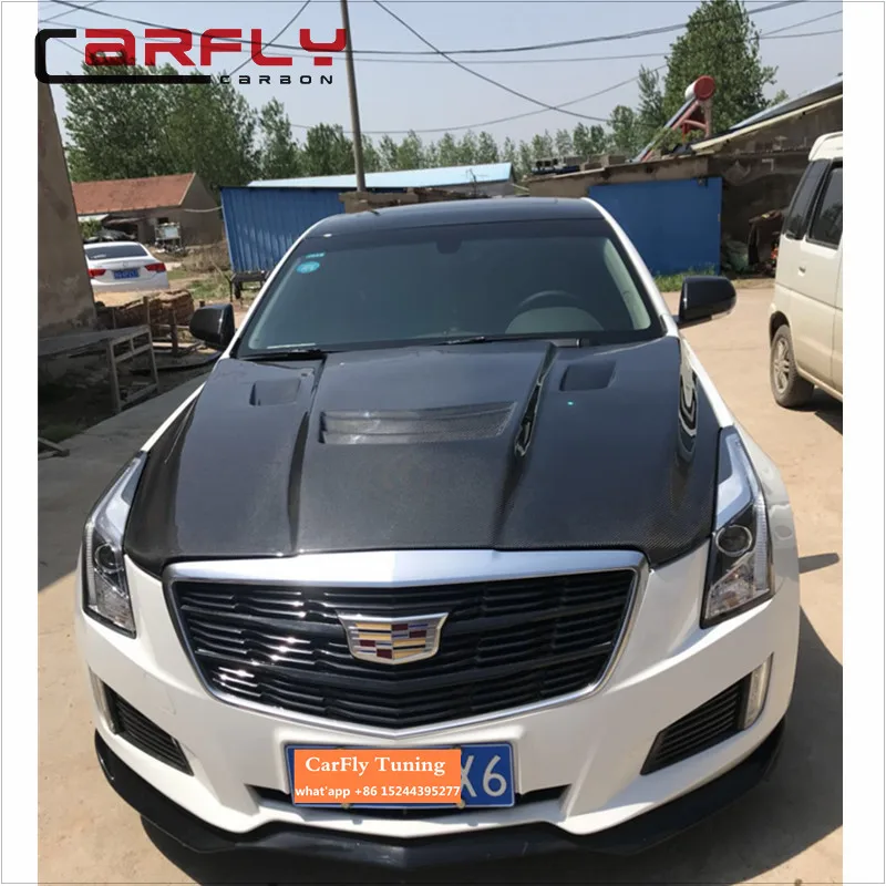Капоты из углеродного волокна для Cadillac Ats передняя