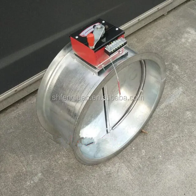 good price smoke line hand electric round motorized flue damper