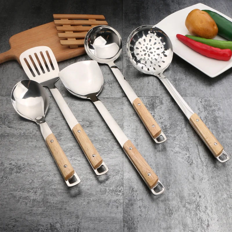 Good price Dining Stainless Steel Kitchen Utensil Set With Holder