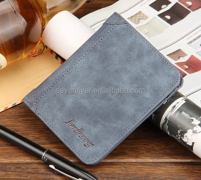 Wholesale Cheap Multipurpose Vintage PU Leather Wallet Men