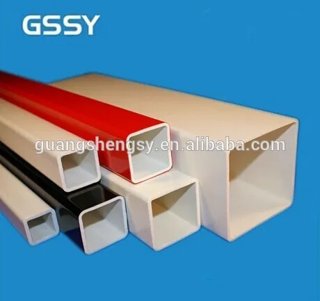 China Plastic PVC Square Rectangular Pipes Plastic Tubes For Building