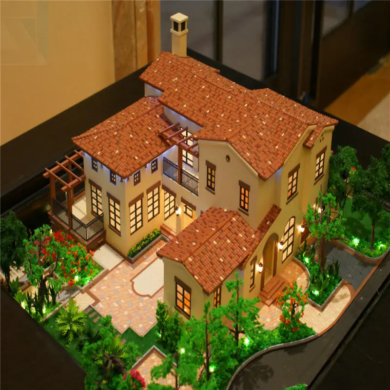 OEM&ODM  upscale apartment house 3d miniature architecture model