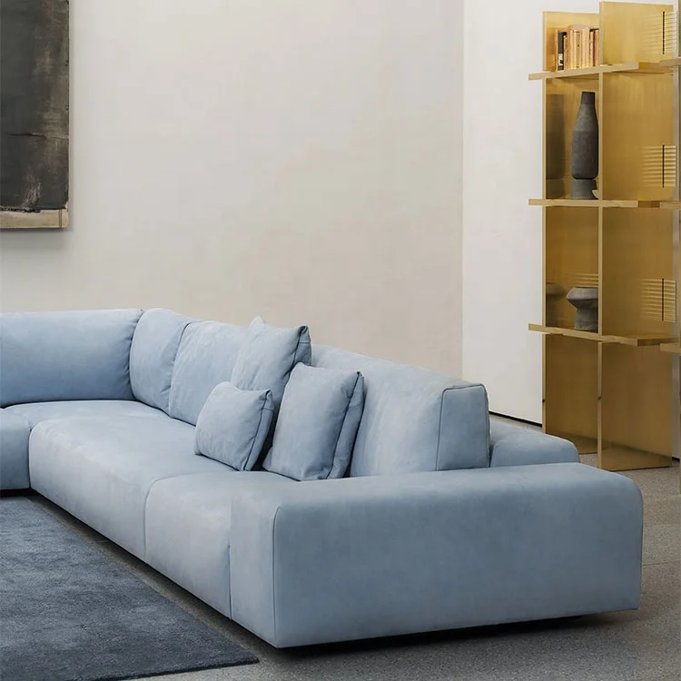 Light luxury color matching combination sofa set high-end living room furniture sofa sample design corner sofa set