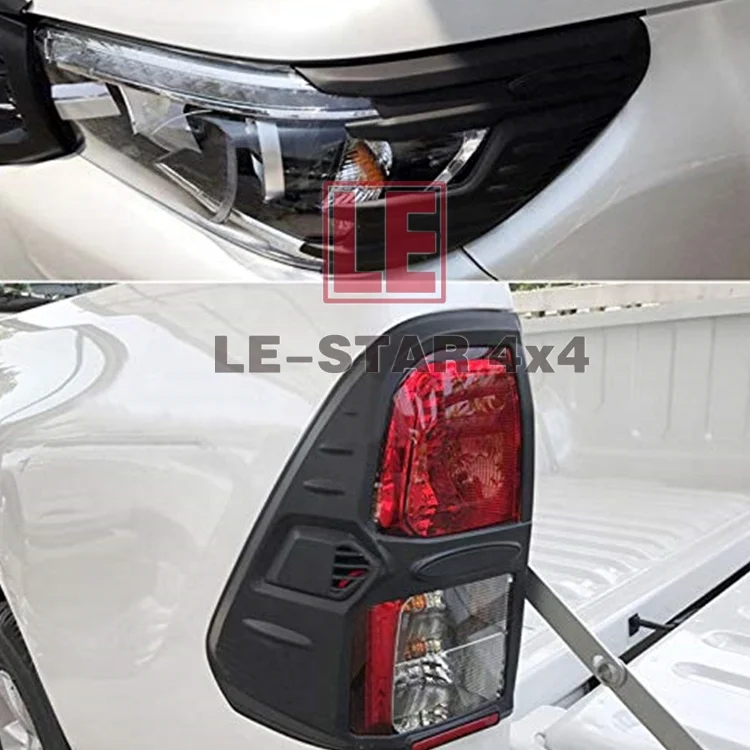 Hilux Revo/Hilux 2016-2019 (Black) ABS Automobile Exterior Accessories Decoration Oil and Gas Rear View Mirror Handle Bowl R