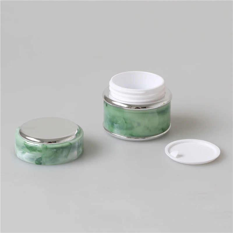 luxury nail gel jar 50 ml colorful plastic cosmetic cream container